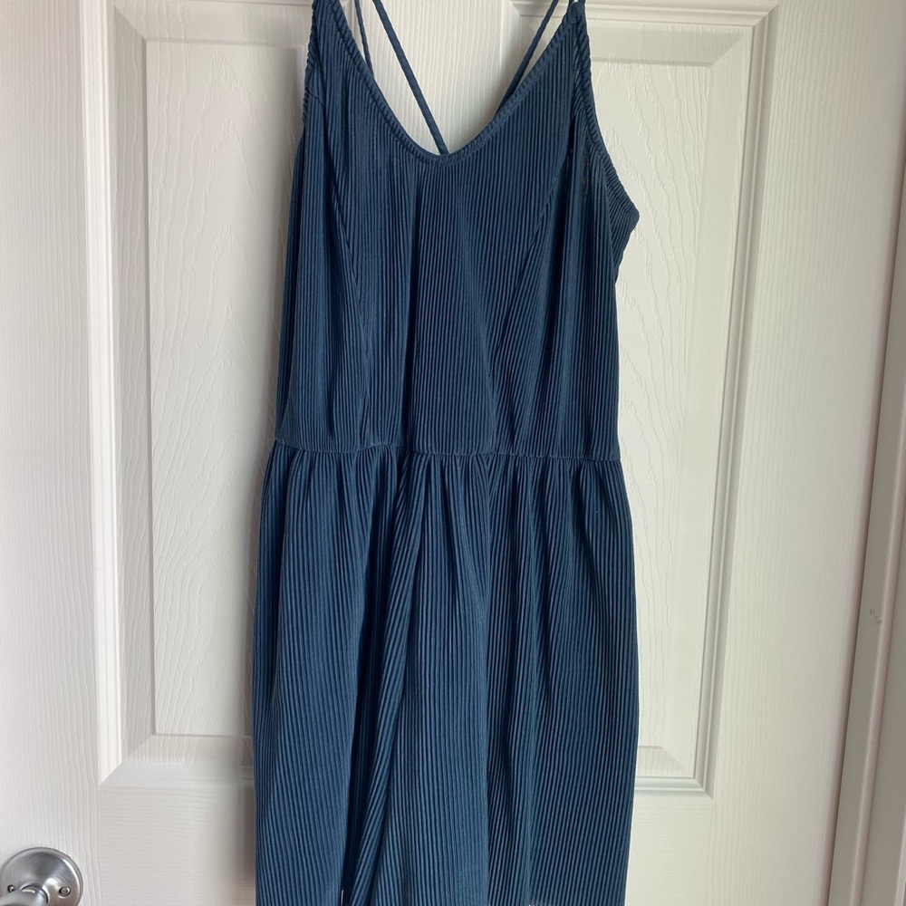 Blue Spaghetti Strap Dress - Picture 2 of 7